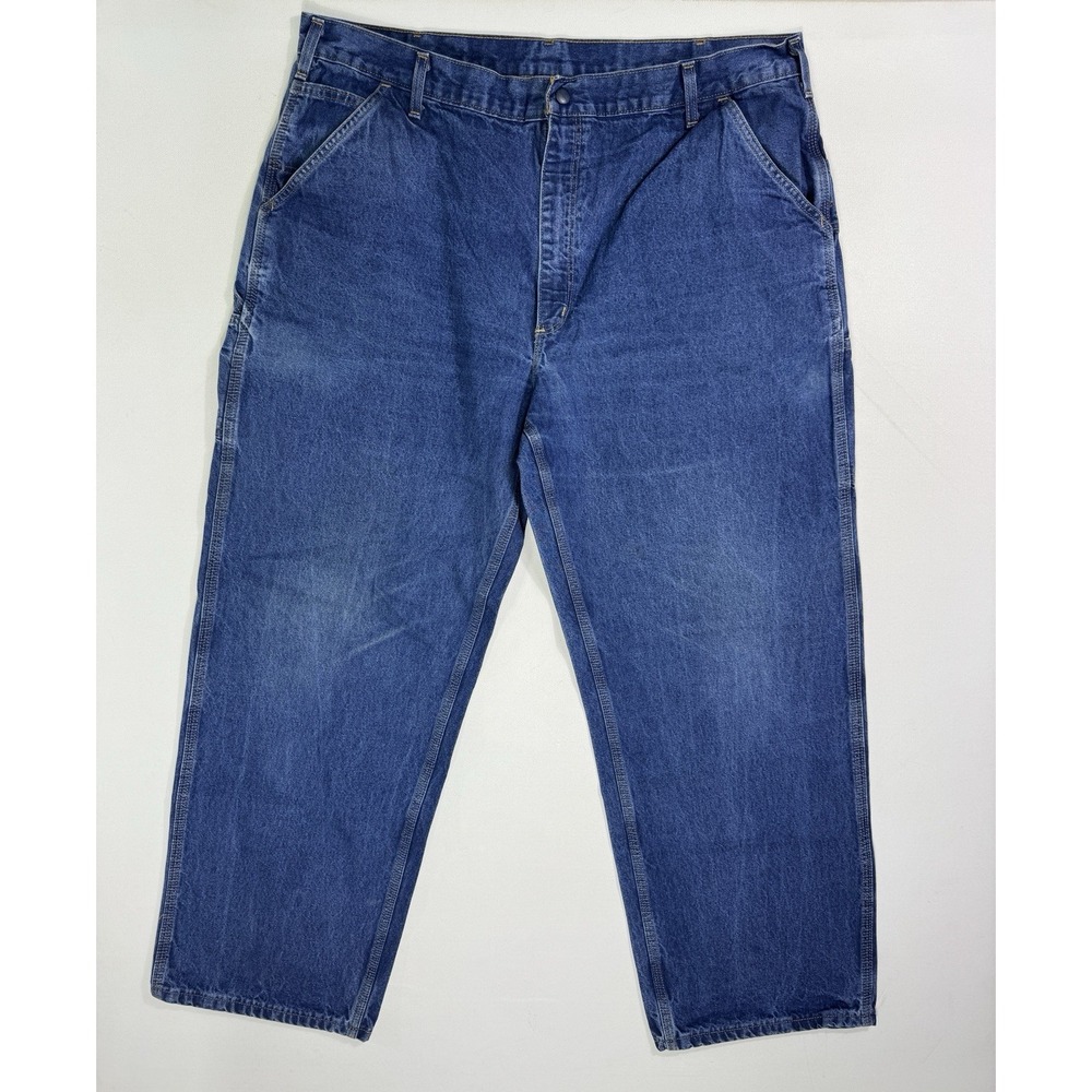 Carhartt FRB13 DNM Fire Resistant Straight Leg Carpenter Jeans Men 42x32 (42x31)